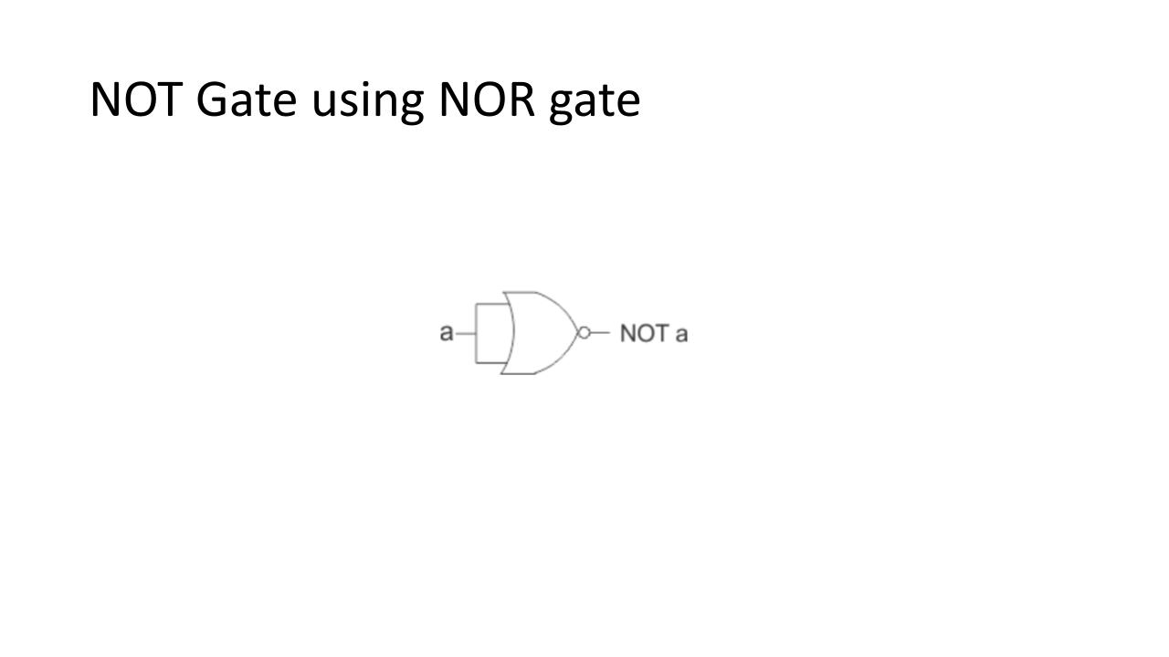 NOT from NOR